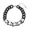 STONE STATEMENT COLLAR BLACK 1 STONE STATEMENT COLLAR BLACK -Fashion Haven Shop 422132BLK111