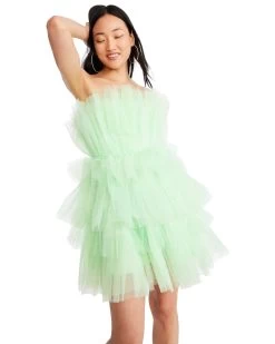 CATHLEEN DRESS LIGHT GREEN 9 CATHLEEN DRESS LIGHT GREEN -Fashion Haven Shop STEVEMADDEN APPAREL RTW0347 GREEN 02