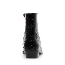 CAPRICORN BLACK CROCODILE 11 CAPRICORN BLACK CROCODILE -Fashion Haven Shop STEVEMADDEN BOOTS CAPRICORN BLACK CROCODILE BACK
