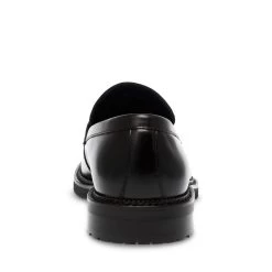 SABAN BLACK LEATHER -Fashion Haven Shop STEVEMADDEN MENS SABAN BLACK LEATHER BACK