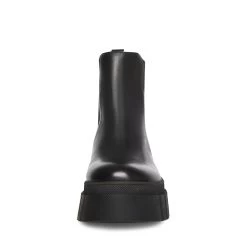 ABRAM BLACK LEATHER -Fashion Haven Shop STEVEMADDEN SHOES ABRAM BLACK LEATHER FRONT