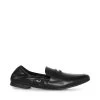 CALVER BLACK LEATHER -Fashion Haven Shop STEVEMADDEN SHOES CALVER BLACK LEATHER SIDE
