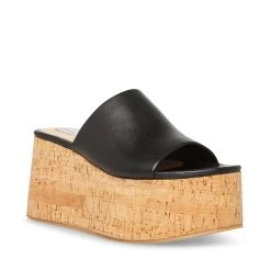 CALYSTA BLACK LEATHER -Fashion Haven Shop STEVEMADDEN SHOES CALYSTA BLACK LEATHER