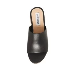 CALYSTA BLACK LEATHER -Fashion Haven Shop STEVEMADDEN SHOES CALYSTA BLACK LEATHER TOP