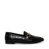 CARRINE BLACK CROCODILE -Fashion Haven Shop STEVEMADDEN SHOES CARRINE BLACK CROCO SIDE