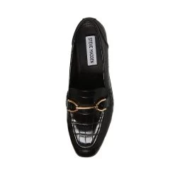 CARRINE BLACK CROCODILE -Fashion Haven Shop STEVEMADDEN SHOES CARRINE BLACK CROCO TOP