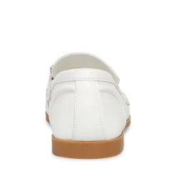 CARRINE WHITE LEATHER -Fashion Haven Shop STEVEMADDEN SHOES CARRINE WHITE LEATHER BACK
