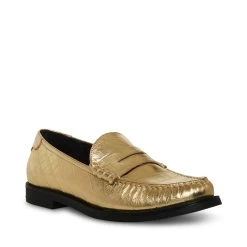 EMMET GOLD CROCODILE -Fashion Haven Shop STEVEMADDEN SHOES EMMET GOLD CROCO
