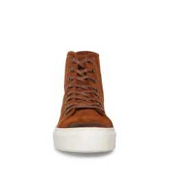 FORTE COGNAC SUEDE -Fashion Haven Shop STEVEMADDEN SHOES FORTE COGNAC SUEDE FRONT