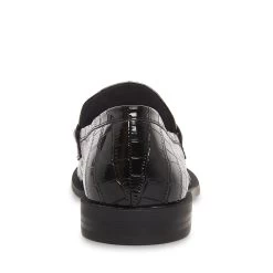 GOODMAN BLACK CROCODILE -Fashion Haven Shop STEVEMADDEN SHOES GOODMAN BLACK CROCO BACK