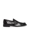 GOODMAN BLACK CROCODILE 1 GOODMAN BLACK CROCODILE -Fashion Haven Shop STEVEMADDEN SHOES GOODMAN BLACK CROCO SIDE