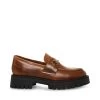 LANDO BROWN LEATHER -Fashion Haven Shop STEVEMADDEN SHOES LANDO BROWN LEATHER SIDE