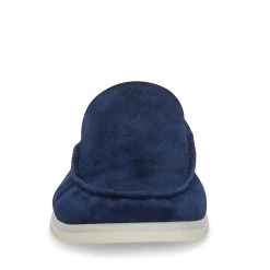 LARKEN NAVY SUEDE 10 LARKEN NAVY SUEDE -Fashion Haven Shop STEVEMADDEN SHOES LARKEN NAVY FRONT