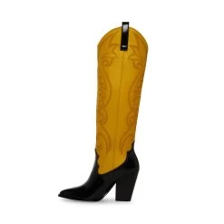 LASSO BLACK/YELLOW -Fashion Haven Shop STEVEMADDEN SHOES LASSO BLACK YELLOW INSIDE