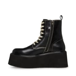 LAZER BLACK/WHITE LEATHER -Fashion Haven Shop STEVEMADDEN SHOES LAZER BOX LEATHER INSIDE