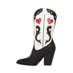 LOVESTRUCK BLACK/WHITE -Fashion Haven Shop STEVEMADDEN SHOES LOVESTRUCK BLACK WHITE INSIDE