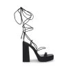MANZIE BLACK -Fashion Haven Shop STEVEMADDEN SHOES MANZIE BLACK SIDE