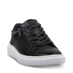 NIZIAM BLACK LEATHER 9 NIZIAM BLACK LEATHER -Fashion Haven Shop STEVEMADDEN SHOES NIZIAM BLACK