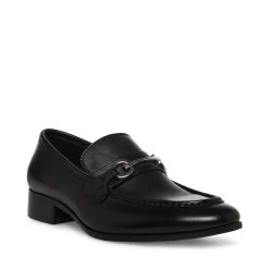 PHILIPPE BLACK LEATHER -Fashion Haven Shop STEVEMADDEN SHOES PHILIPPE BLACK LEATHER