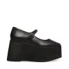 SASHA BLACK LEATHER -Fashion Haven Shop STEVEMADDEN SHOES SASHA BLACK LEATHER SIDE