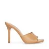 SIGNAL TAN LEATHER -Fashion Haven Shop STEVEMADDEN SHOES SIGNAL NUDE LEATHER SIDE