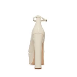 SKYRISE BONE PATENT -Fashion Haven Shop STEVEMADDEN SHOES SKYRISE BONE PATENT BACK