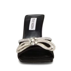 EMBELLISH BLACK SATIN -Fashion Haven Shop STEVEMADDEN SHOES SMR 2194 BLACK FRONT 55609cd7 18e7 46da 89a7 f1329c0c623b