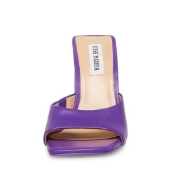 TWISTS PURPLE LEATHER -Fashion Haven Shop STEVEMADDEN SHOES TWISTS PURPLE LEATHER FRONT