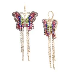 BUTTERFLY CHANDELIER EARRINGS MULTI