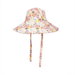 WIDE BRIM BUCKET HAT WHITE