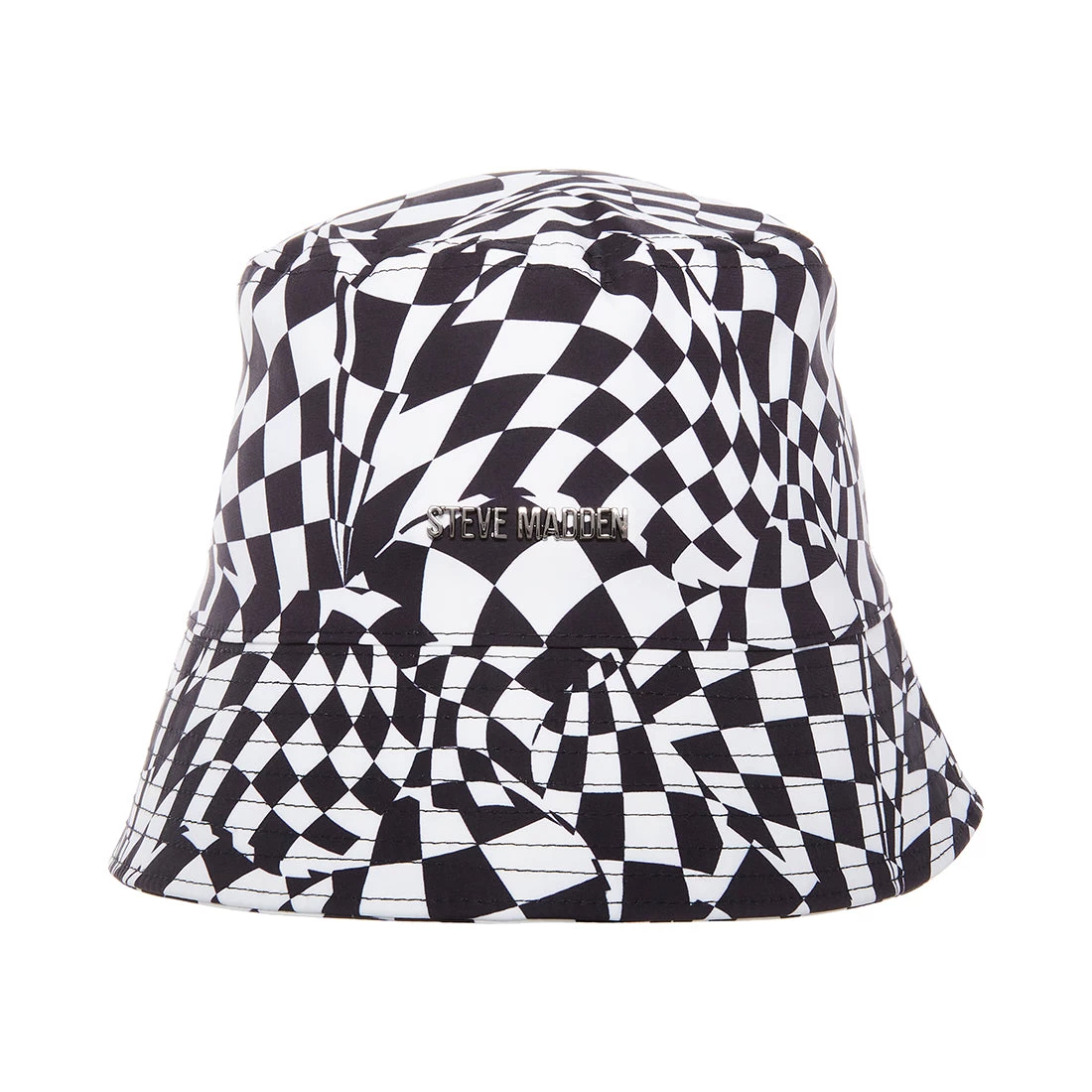 WARPED CHECK BUCKET HAT WHITE 5 WARPED CHECK BUCKET HAT WHITE - Image 3