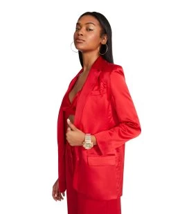 AUDREY JACKET RED -Fashion Haven Shop STEVEMADDEN APPAREL BL202434 RED 03