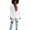 LINEN ON THE EDGE BLAZER WHITE -Fashion Haven Shop STEVEMADDEN APPAREL BM202672 WHITE 04