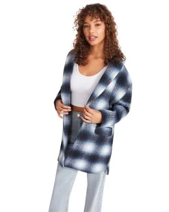 ZOEY JACKET NAVY -Fashion Haven Shop STEVEMADDEN APPAREL BM300513 NAVY 04