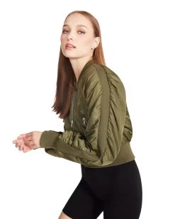 EVA JACKET OLIVE -Fashion Haven Shop STEVEMADDEN APPAREL BM300522 OLIVE 04
