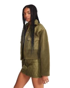 IRIS JACKET OLIVE -Fashion Haven Shop STEVEMADDEN APPAREL BM300524 OLIVE 06