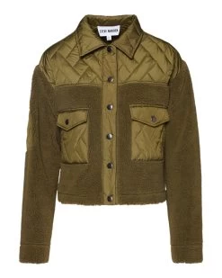 IRIS JACKET OLIVE -Fashion Haven Shop STEVEMADDEN APPAREL BM300524 OLIVE 68713