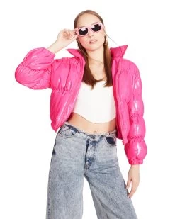 EDEN JACKET HOT PINK 10 EDEN JACKET HOT PINK -Fashion Haven Shop STEVEMADDEN APPAREL BM300533 HOT PINK 02