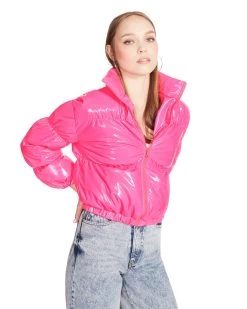 EDEN JACKET HOT PINK 12 EDEN JACKET HOT PINK -Fashion Haven Shop STEVEMADDEN APPAREL BM300533 HOT PINK 05
