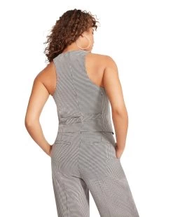 ISABELLA VEST BLACK 13 ISABELLA VEST BLACK -Fashion Haven Shop STEVEMADDEN APPAREL BM301804 BLACK 05