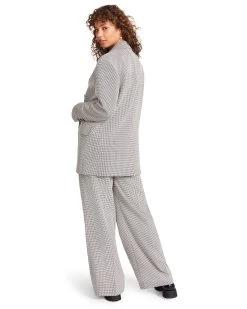 ISABELLA PLAID BLAZER BLACK -Fashion Haven Shop STEVEMADDEN APPAREL BM302745 BLACK 07