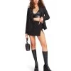 NAOMI BLAZER BLACK -Fashion Haven Shop STEVEMADDEN APPAREL BM302765 BLACK 01