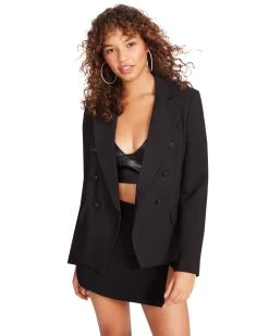 NAOMI BLAZER BLACK 13 NAOMI BLAZER BLACK -Fashion Haven Shop STEVEMADDEN APPAREL BM302765 BLACK 04