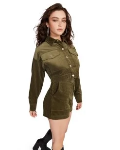 GENEVIEVE SET OLIVE -Fashion Haven Shop STEVEMADDEN APPAREL BM302774 OLIVE 05