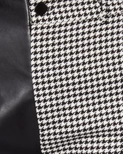 MACKENZIE HOUNDSTOOTH PANT WHITE -Fashion Haven Shop STEVEMADDEN APPAREL BM303284 WHITE 68567
