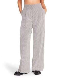 ISABELLA PLAID PANT BLACK 11 ISABELLA PLAID PANT BLACK -Fashion Haven Shop STEVEMADDEN APPAREL BM303290 BLACK 03