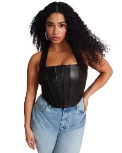 KIMMIE CORSET BLACK 12 KIMMIE CORSET BLACK -Fashion Haven Shop STEVEMADDEN APPAREL BM304531 BLACK LARGE 2497 1