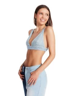 KENDRA BRA TOP DENIM FABRIC 9 KENDRA BRA TOP DENIM FABRIC -Fashion Haven Shop STEVEMADDEN APPAREL BM304537 DENIM 04