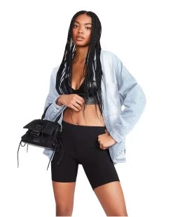 CASSIE TOP DENIM FABRIC -Fashion Haven Shop STEVEMADDEN APPAREL BM304538 DENIM 02