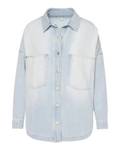 CASSIE TOP DENIM FABRIC -Fashion Haven Shop STEVEMADDEN APPAREL BM304538 DENIM 68670